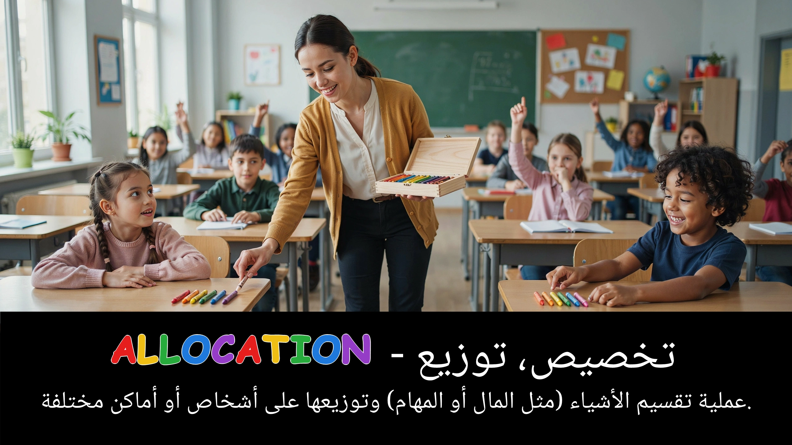 Arabic Illustration for allocation